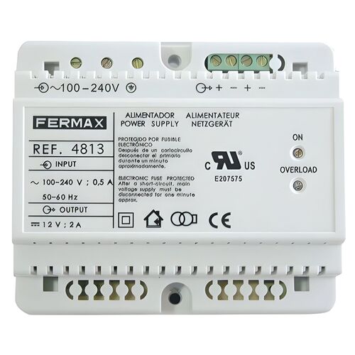 ALIMENTADOR DIN6 100-240VAC/12VDC-2A